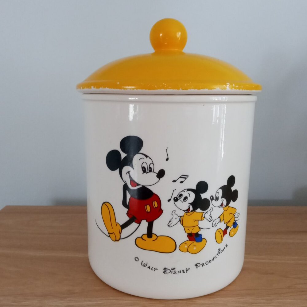 Vtg 1960's Dan Brechner Walt Disney Productions Mickey Mouse Cookie Jar